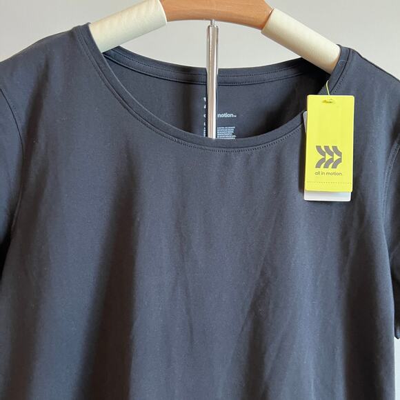 All in Motion Women's Black Crewneck Short Sleeve  T-Shirt - Size Large - NWT - Picture 8 of 8